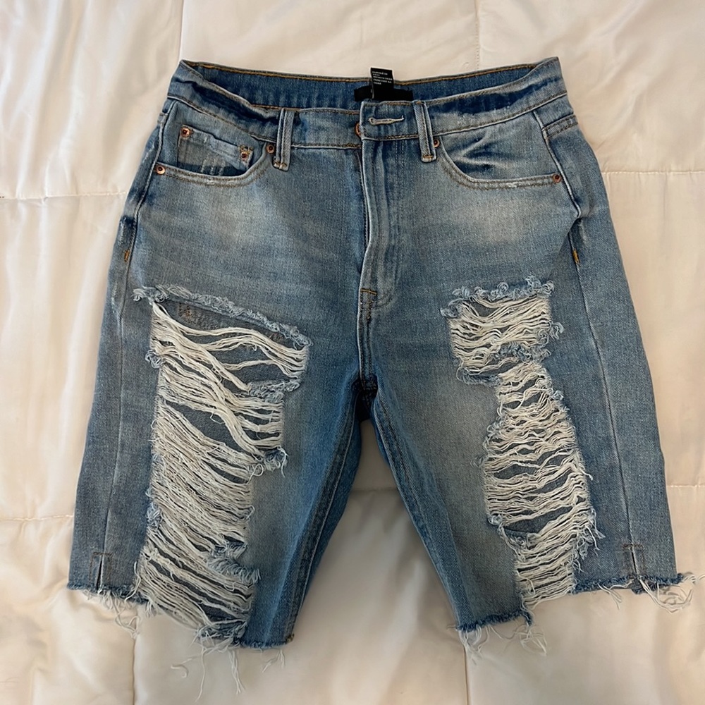 women’s jean bermuda shorts